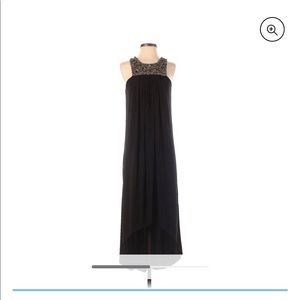 Tbags Los Angeles Black/gold Asymetric Dress Large